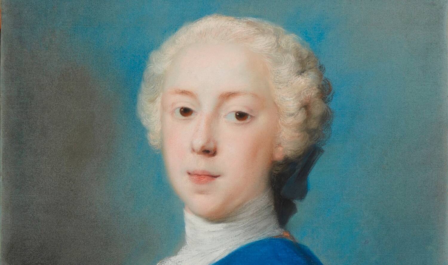 Close up of portrait of a young Bonnie Prince Charlie