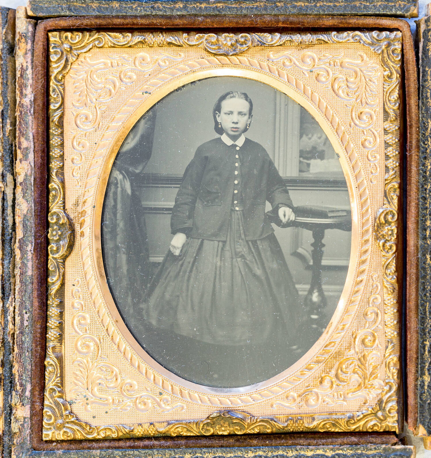 Original Victorian 5 x 4 Glass Plate Negative Photo Woman Portrait Everyday Image