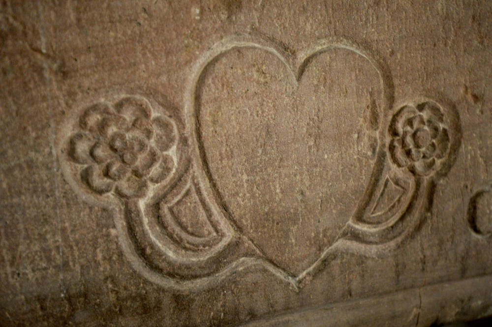 The marriage lintel at Abertarff