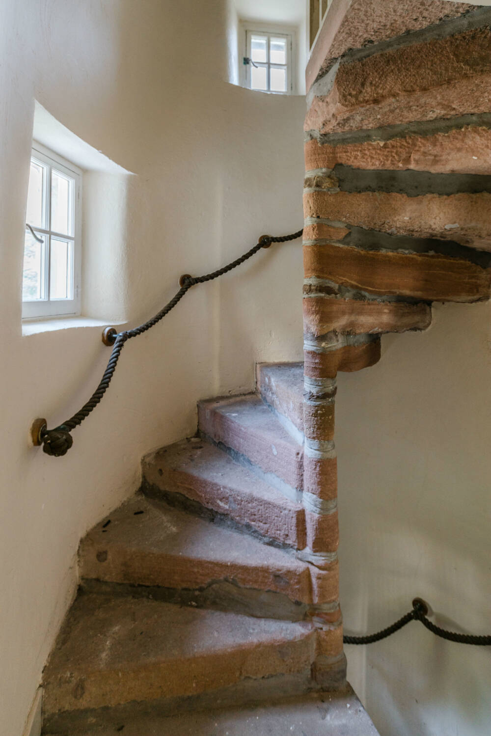Spiral staircase inside Abertarff House