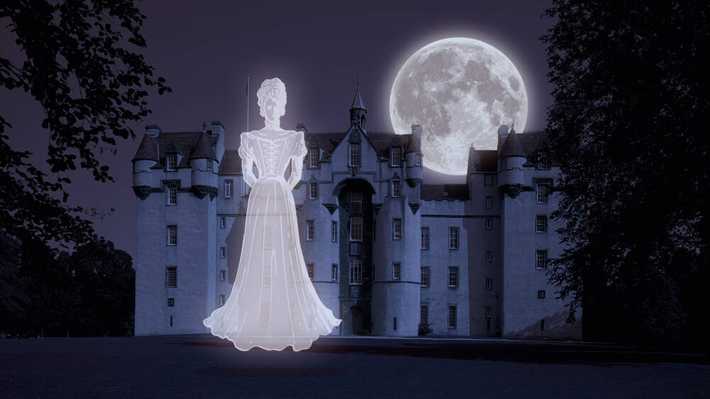 The ghost of Lilias Drummond at Fyvie Castle