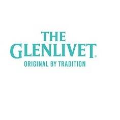 The Glenlivet logo, consisting of the words The Glenlivet Original by Tradition written in a turquoise colour against a plain white background.