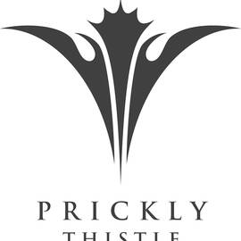 The Prickly Thistle logo, consisting of a stylised black thistle illustration above the black text Prickly Thistle. The logo is set against a plain white background.