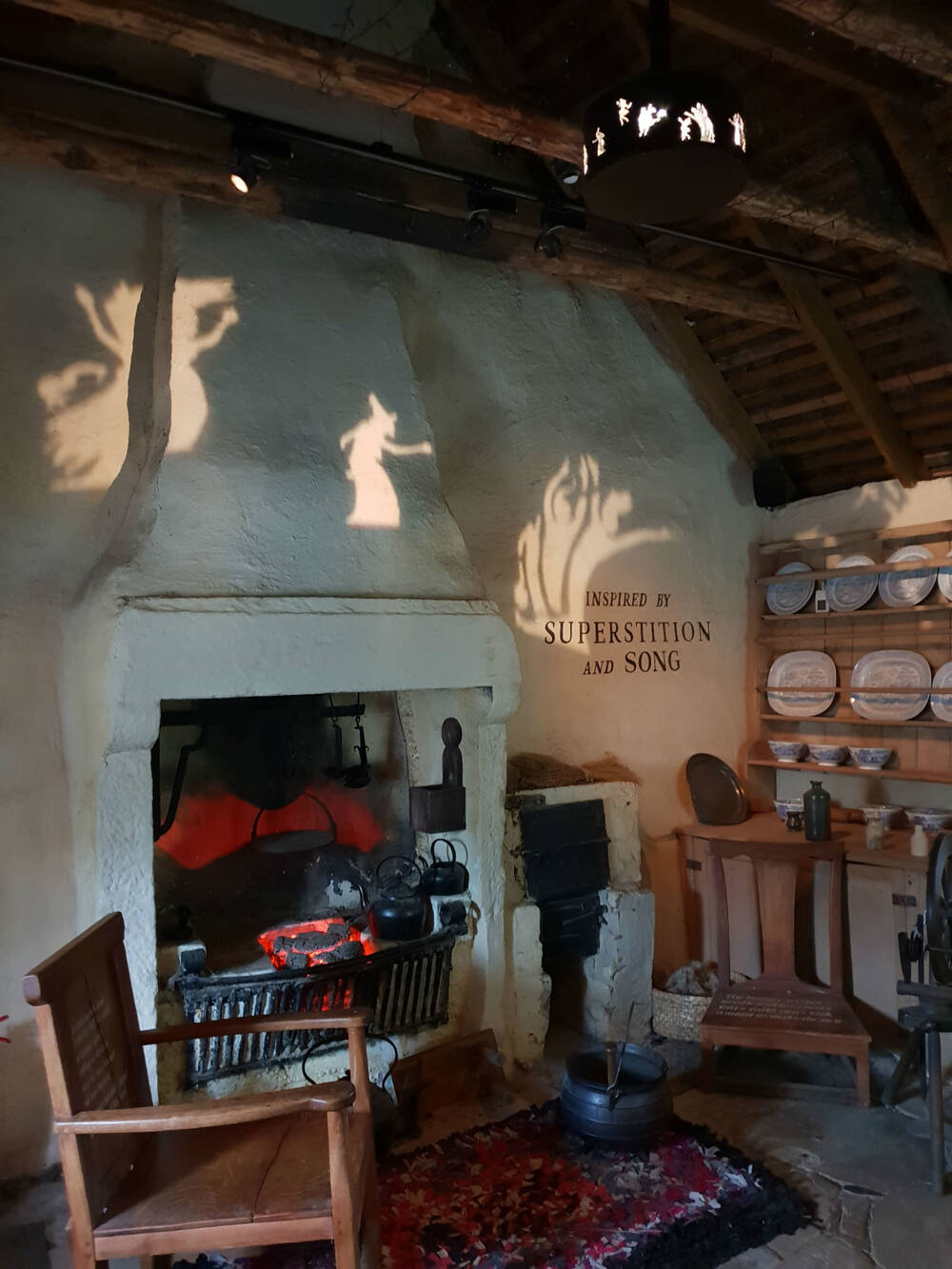 The kitchen of Burns Cottage