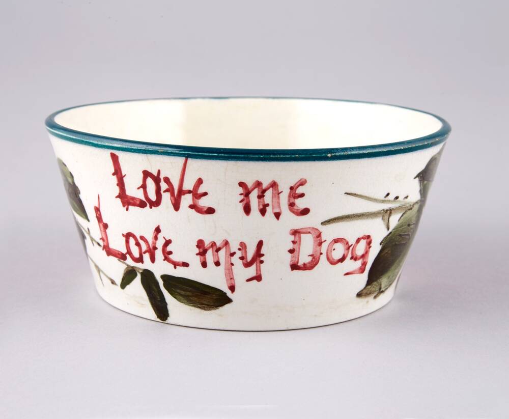 Wemyss Ware dog bowl