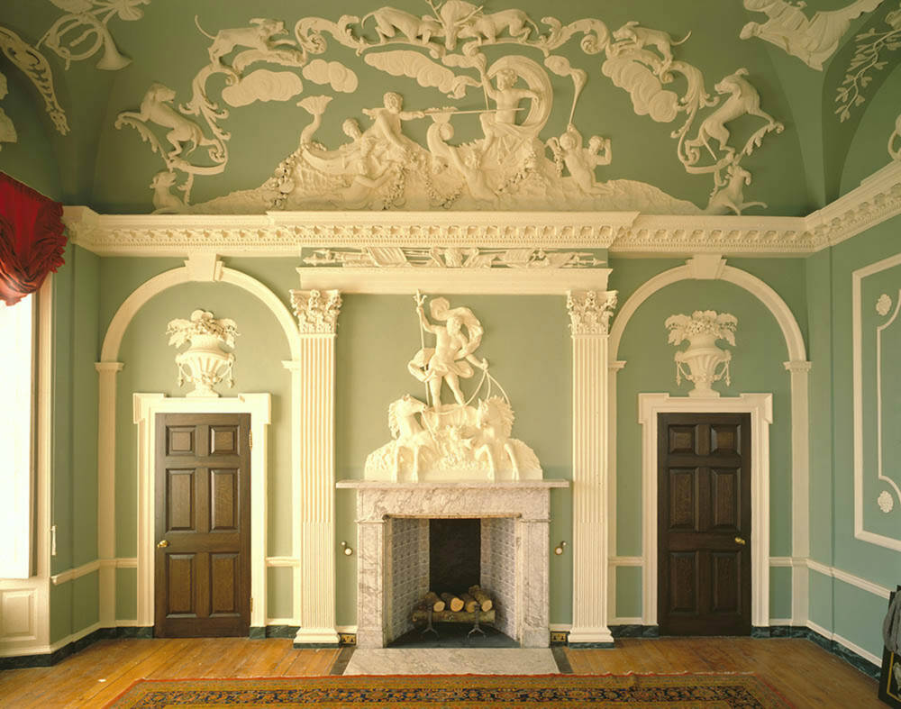 Plaster work at House of Dun