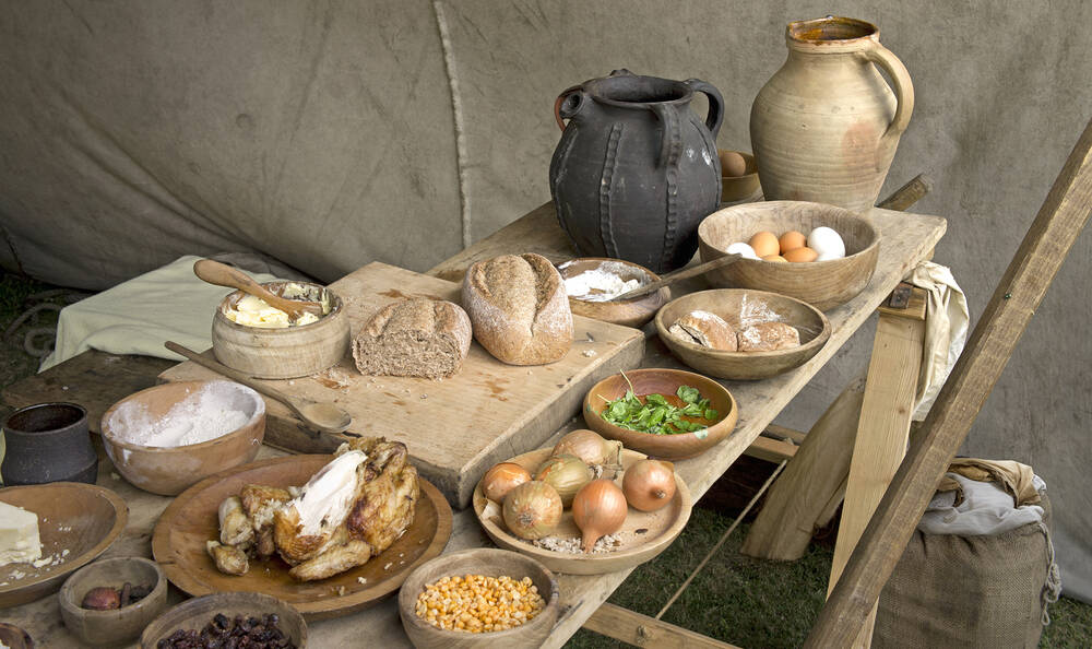 Spread of medieval food